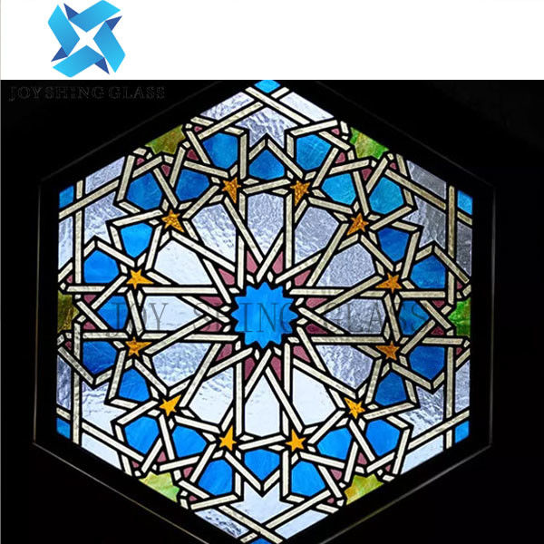 Solidny Tiffany Art Church Witraż 3mm-22mm Podwójnie oszklone szkło okienne do ściany