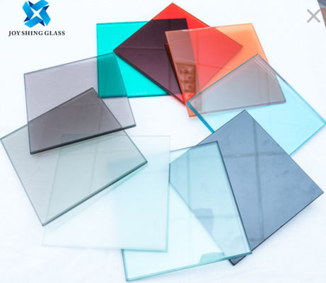 Płaskie / zakrzywione kolorowe szkło laminowane Szkło hartowane anty UV 6,38 mm 8,38 mm 8,76 mm 11,52 mm