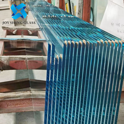 F - Błękitne temperowane szkło wciśnięte w ciepło 12 mm barwione szkło bezpieczne twardane