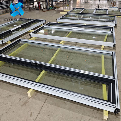 Horyzontalny przesuwny aluminiowy szklany drzwi do salonu